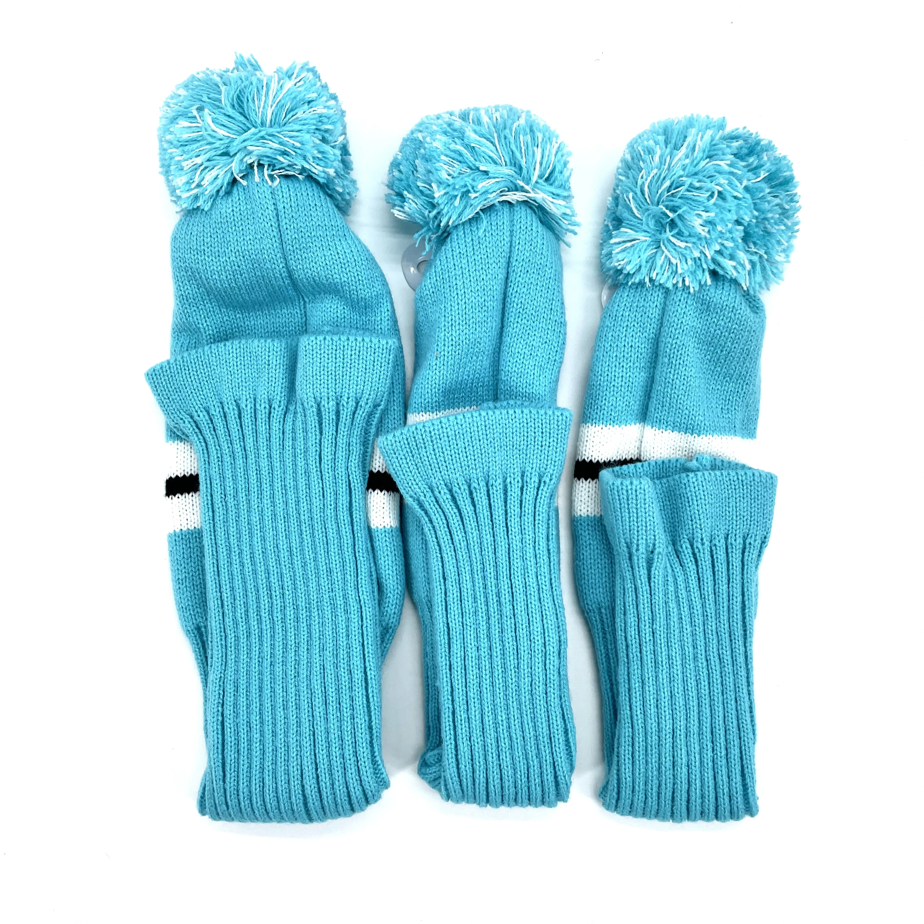 Golf simple style clubs Headcover 3 Pcs/set Knitted Hybrid UT Driver Fairway Wood 1/3/5 Wood Knitting Cover