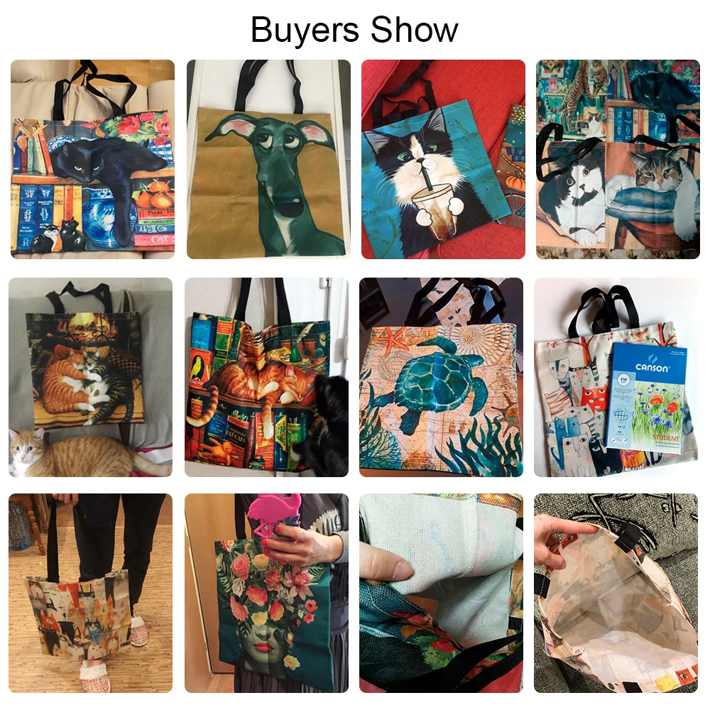 Personalized Oil Painting Greyhound Dog Prints Totes Bags Designers Durable Shopping Travel Sport Bags Women Casual Handbag