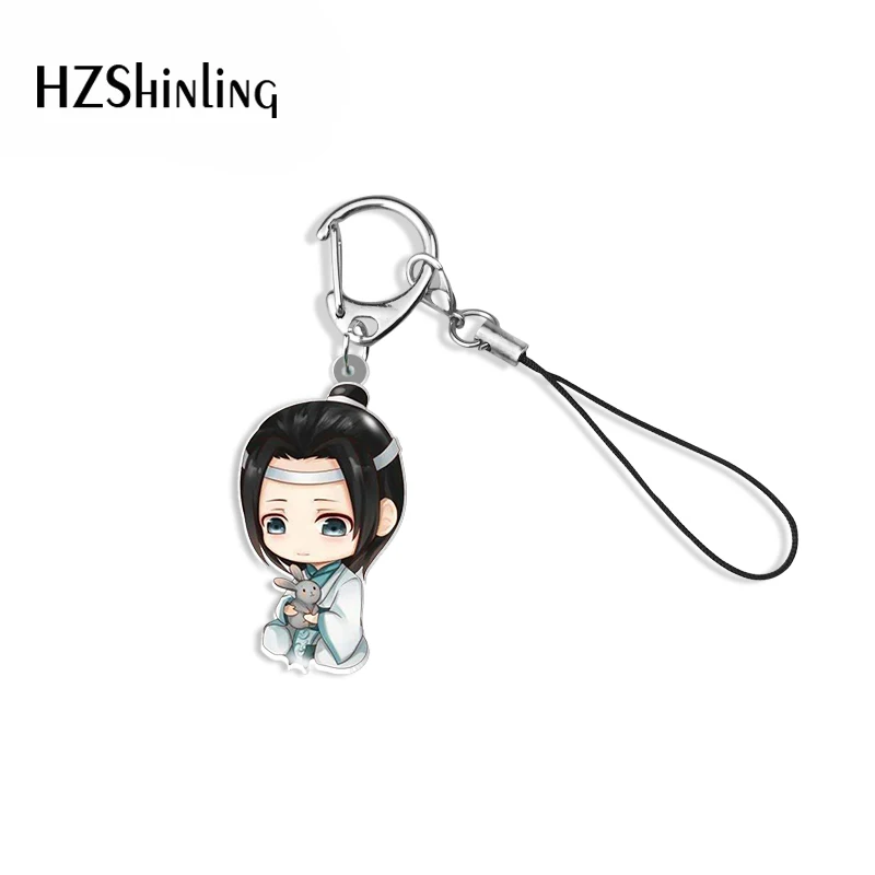 2021 New Arrival Acrylic Keychain Resin Epoxy The Untamed Weiwuxian Cartoon Modaozushi Pattern Keychain