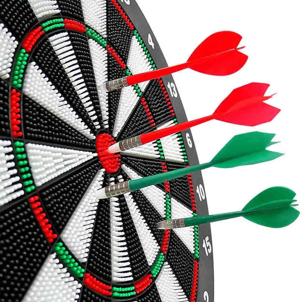 

42CM Safety Dart Board Game Set with 6 Rubber Tip Darts, Indoor Outdoor Party Games,Office Relaxing Sport, Sports Gifts