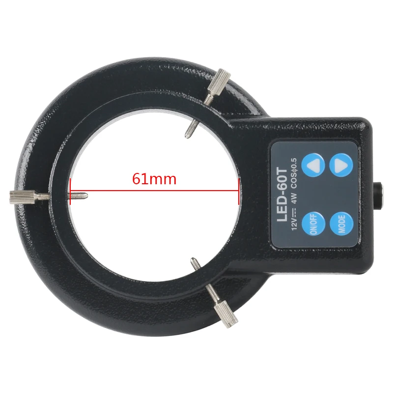 Adjustable 60 72 80 LED Ring Light Lamp Four Zone Four Wheel Drive Independent Brightness For Video Stereo Microscope Camera