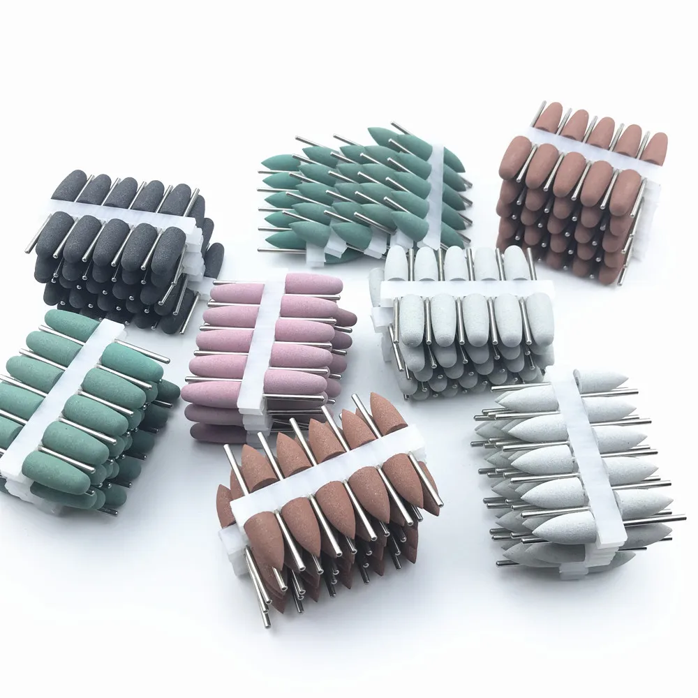 50pcs/set 2.35mm dental silicone Rubber polishers burs Teeth Whitening Equipment dental polishing