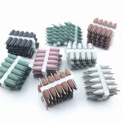 Juego de pulidores de goma de silicona dental, equipo de blanqueamiento dental, fresas de 2,35mm, 50 unidades