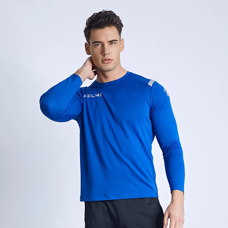 KELME Men\'s T-shirt Men Running Sports Suit Long Sleeve Trainning Exercise Gym Quick Dry Sportswear Breathable T Shirt 3891534