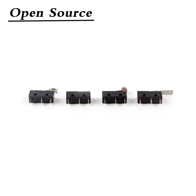 10Pcs Mini Micro Limit Switch NO NC 3 Pins PCB Terminals SPDT 5A 125V 250V 29mm Roller Arc lever Snap Action Push Microswitches