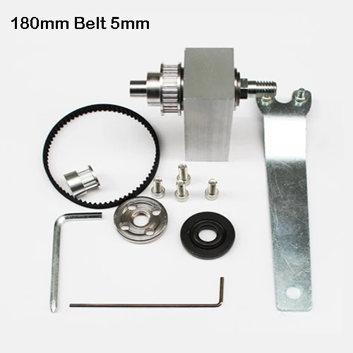 Mini sierra de mesa de bricolaje, montaje de husillo, cinturones de máquina de corte de sierra doméstica, 180MM/192MM/210MM/234MM/255MM