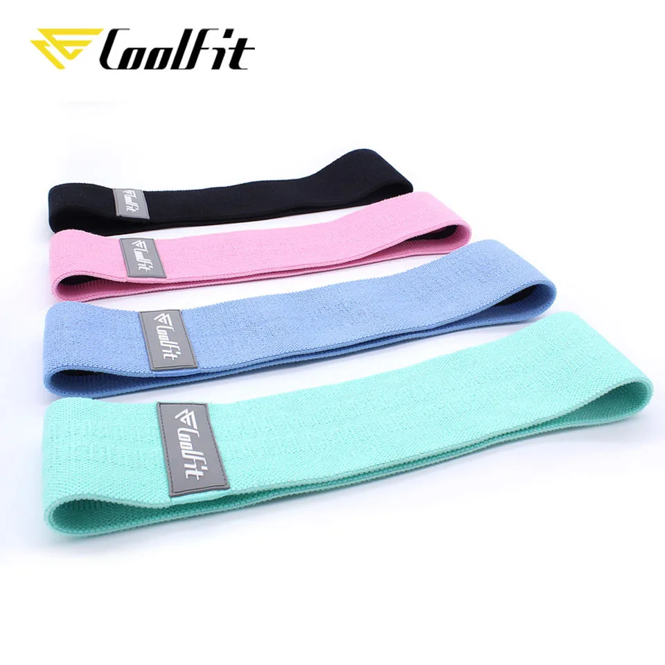 CoolFit Fitness Resistance Bands Yoga Workout Glutes Leg Exercise Elastic Bands Women Power Hips Training Circle Belt Expander