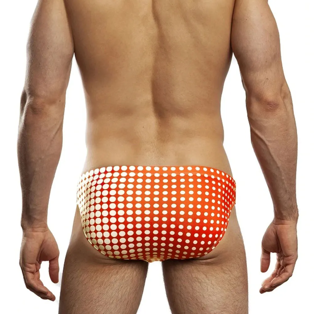 UXH Padded Gradient Color Swim Briefs Push-Up Sexy Swimwear Men Swimming Briefs Surf Beach Shorts Mayo Sungas De Praia Homens