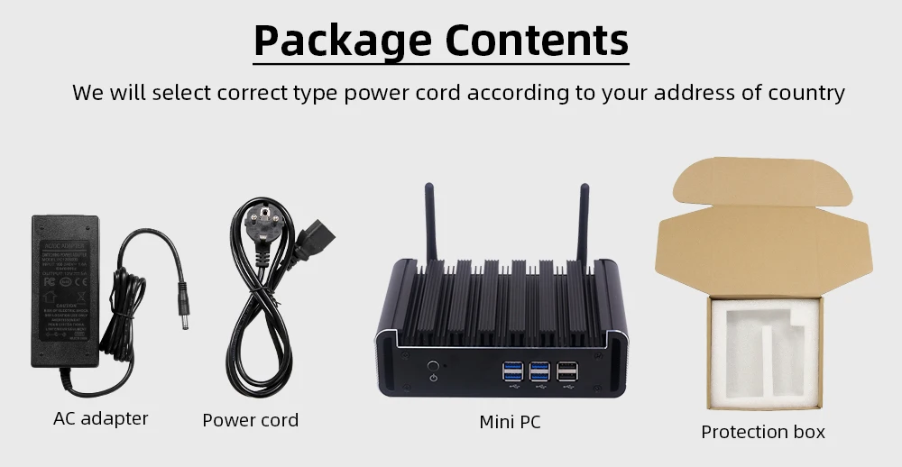 XCY X31Y Fanless Mini PC Intel Core Processor I7 5500U I5 5200U I3 5005U WiFi Gigabit Ethernet Windows Linux Thin Client HTPC