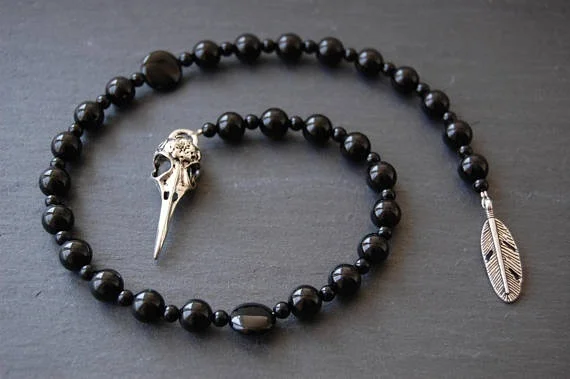 Raven Magic Witches'/Witch's Ladder/Prayer Beads.