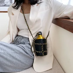 Clutch Ins Hot Style Chain Shoulder Bag Mini Wallet Fashion Messenger Bag Shoulder Strap Luxury Ladies Water Bottle Bag Handbag