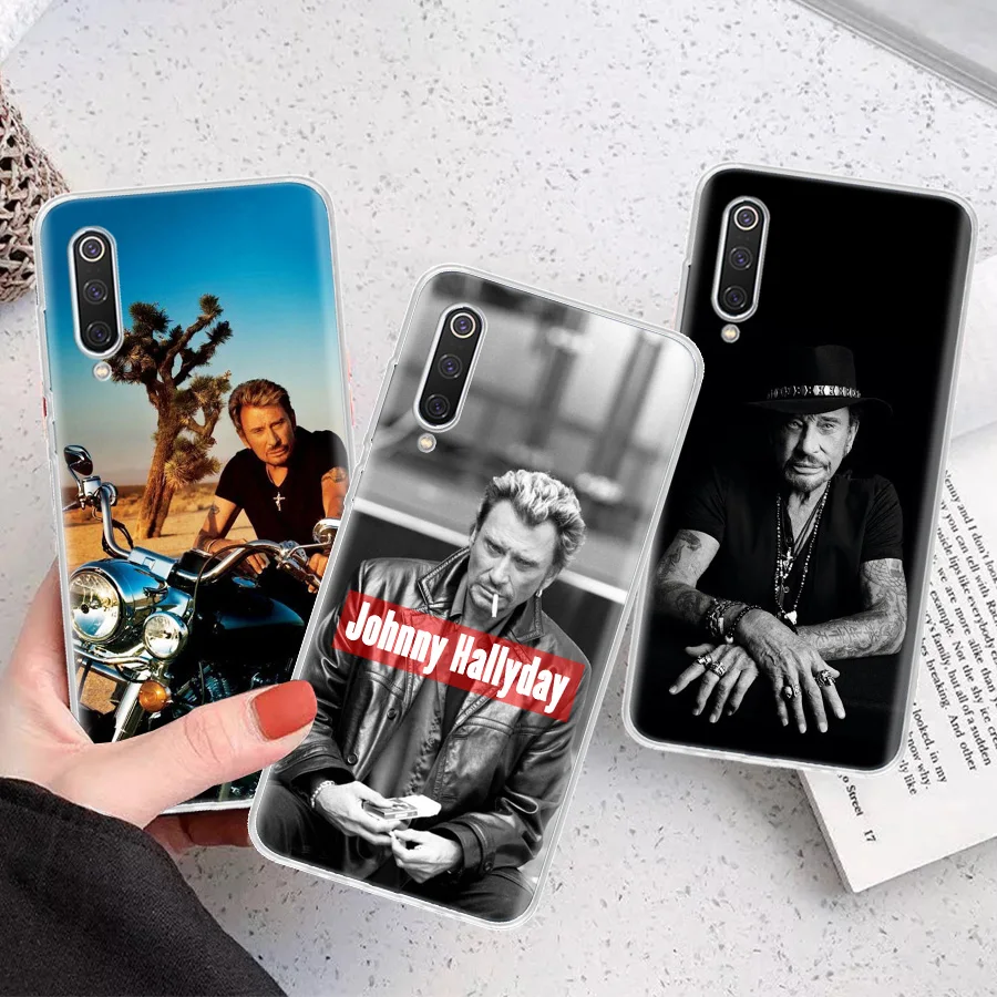 Johnny Hallyday Music Silicon Call Phone Case For Xiaomi Redmi Note 13 12 12S 11 11S 10 10S 11T 11E Pro Plus 9 9S 9T 8 8T 7 Cove