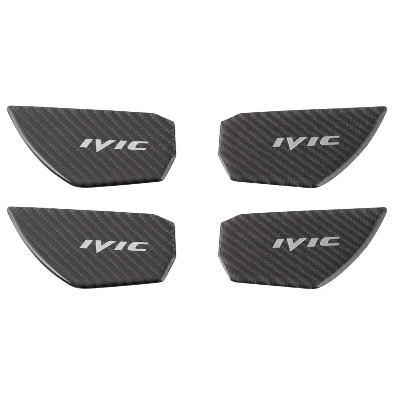 For Honda Civic 10th 2017 18 2019 2020 Door Bowl Handle Patch Carbon Fiber Interior Modification Accessories Supplies