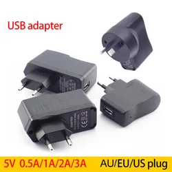 DC 5V 0.5A/1A/2A/3A 3000ma USB konwerter portów ładowania Adapter do zasilacza ue AC do DC 2000ma dla LED diody na wstążce telefon