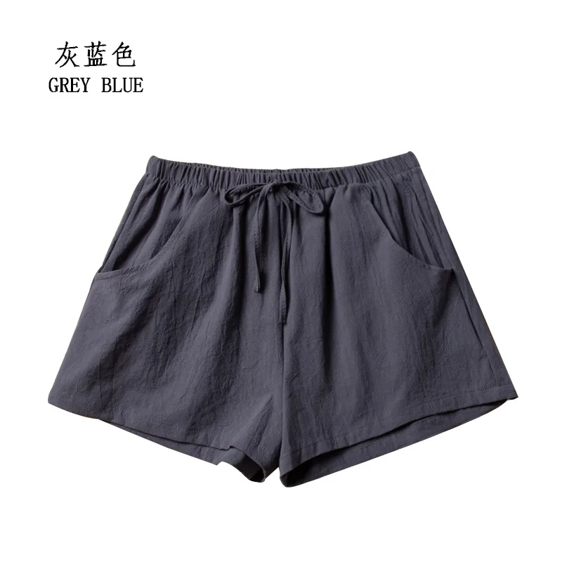 Casual Linen Shorts, Woman Gym Shorts, Big Size Loose Short Pants, High Waist Dance Hotpants, Micro Summer Bottoms for Girls