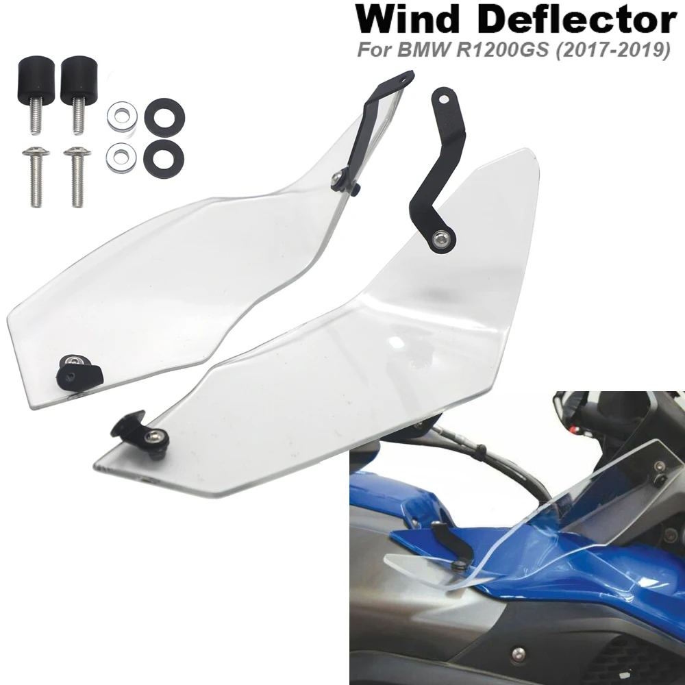 For BMW R1200GS/ Rally 2018 or R1200GS / HP/ Rallye / Exclusive 2019 Clear or Grey Windshield Windscreen Wind Deflector Screen