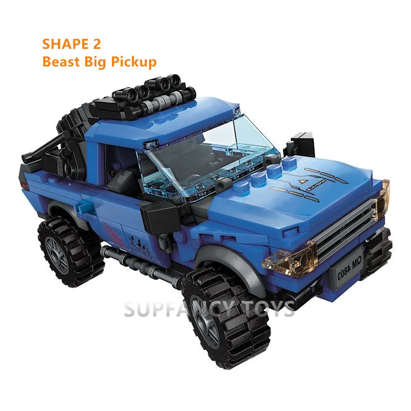 375 Stuks 3 In 1 Mechanische Technologie Bouwsteen Tyrannosaurus Rex Off-Road Voertuig Bakstenen Educatief Speelgoed Kerstcadeaus