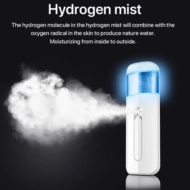 800ppb Hydrogen Mister Skin Care Anti-aging Rechargeable Portable Hydrogen Water Facial Nano Mist Face Mist Sprayer