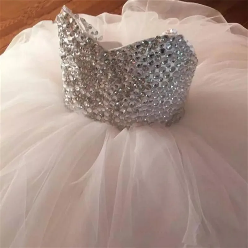 

Golden Beads Flower Girl Dresses For Wedding Fashionable Pageant Gown Sleeveless lace Appliques Holy Communion Dresses For Girl