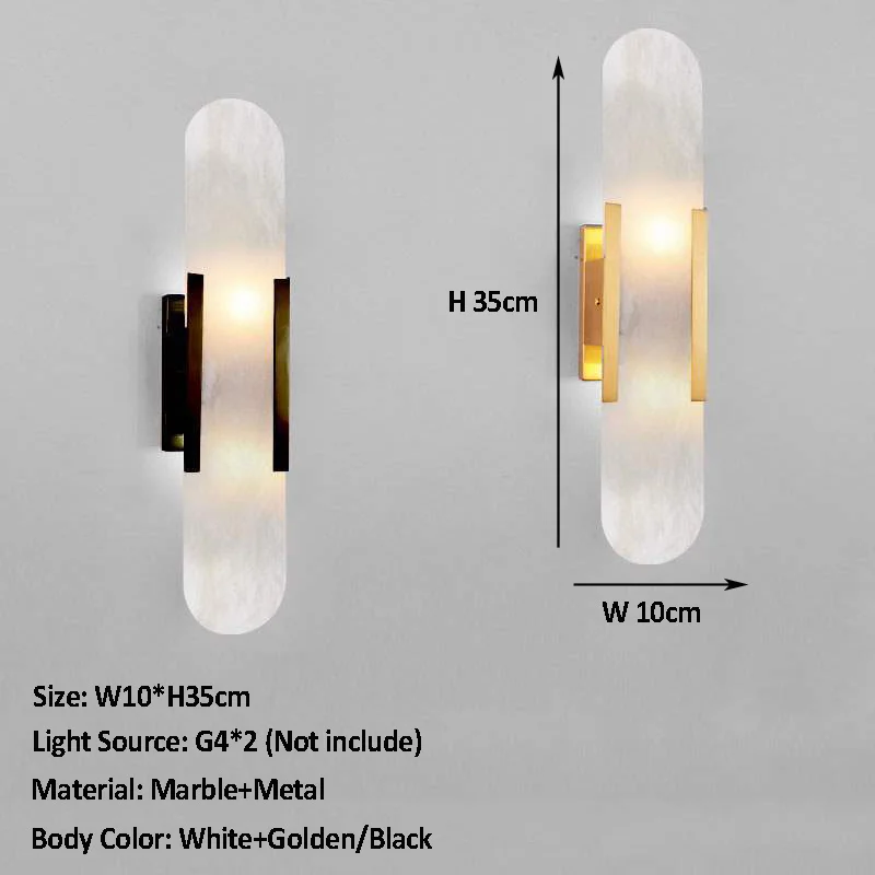 Đá Cẩm Thạch Tự Nhiên Sconce Đèn G4 Ổ Cắm Đèn Tường Bắc Âu Phần Cứng Phòng Khách Đầu Giường Phòng Ngủ Áo Ngực Khách Sạn Lối Đi Cầu Thang Lightingp