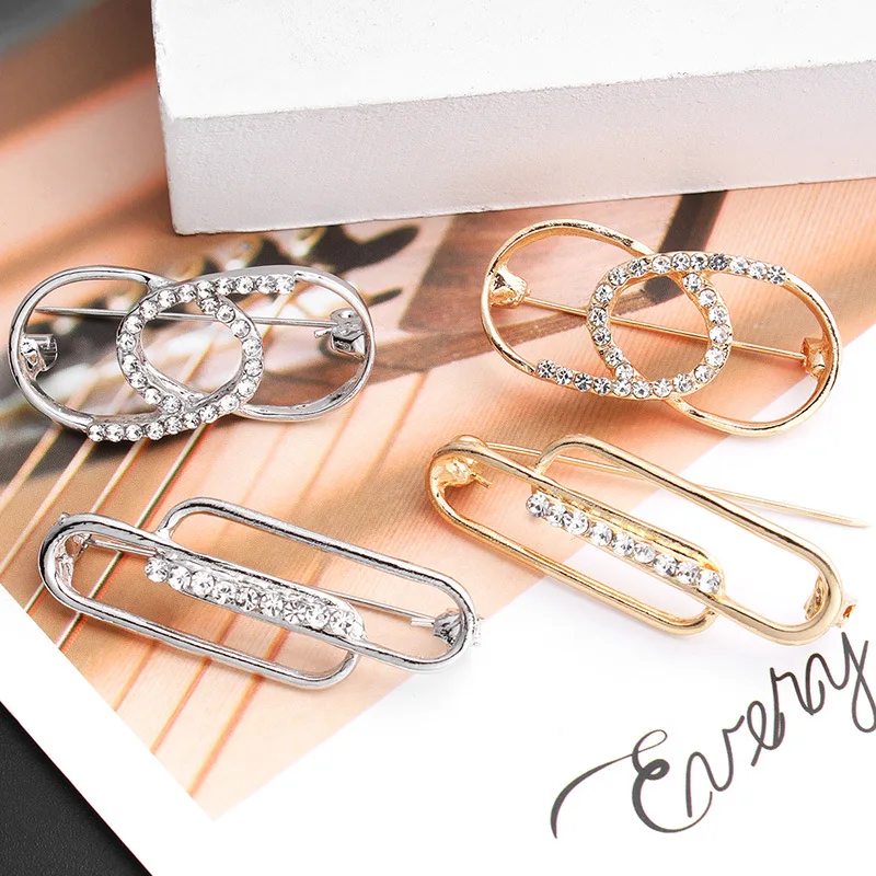 Women Skirt Waist Buckle Fixed Clothes Decoration Waist Circumference Adjustable Clip Button Brooch Buckle Ring Accessories