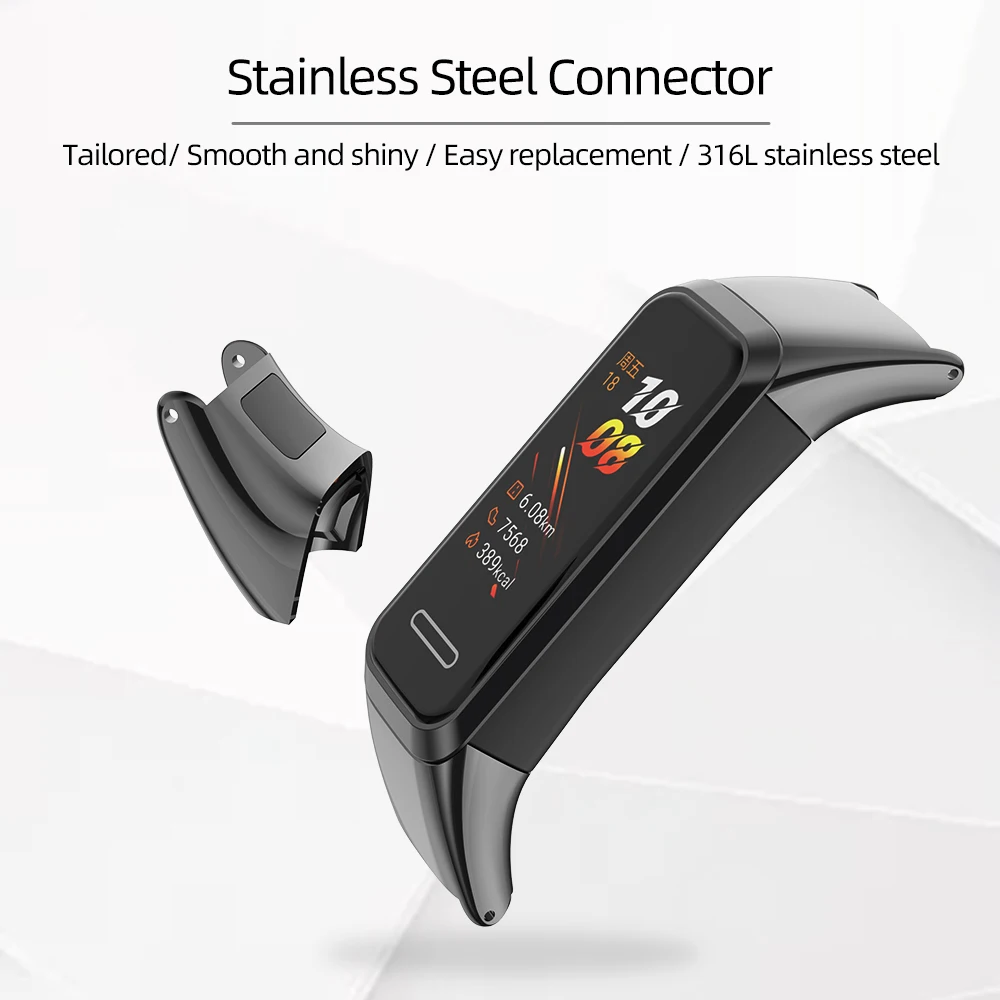 สำหรับ Huawei Band 6/6 Pro สำหรับ Honor Band 6สร้อยข้อมือสำหรับ Huawei Band 4สำหรับ Honor Band 5i สายรัดข้อมือโลหะ