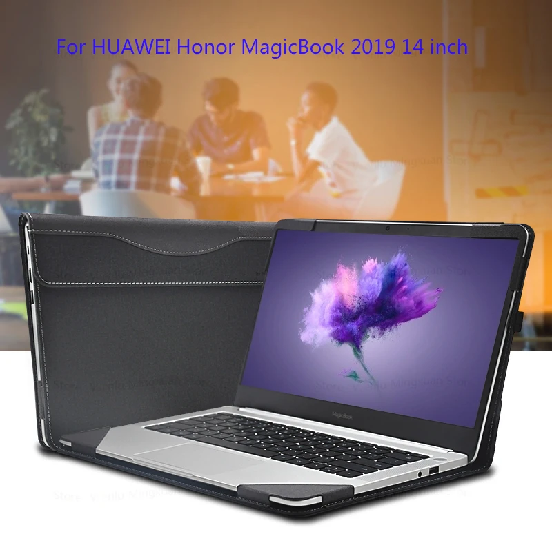 

Laptop Sleeve For HuaWei Honor MagicBook 2019 14" Split Design PU Protective Cover Skin For Honor MagicBook 14 Laptop Case Gifts