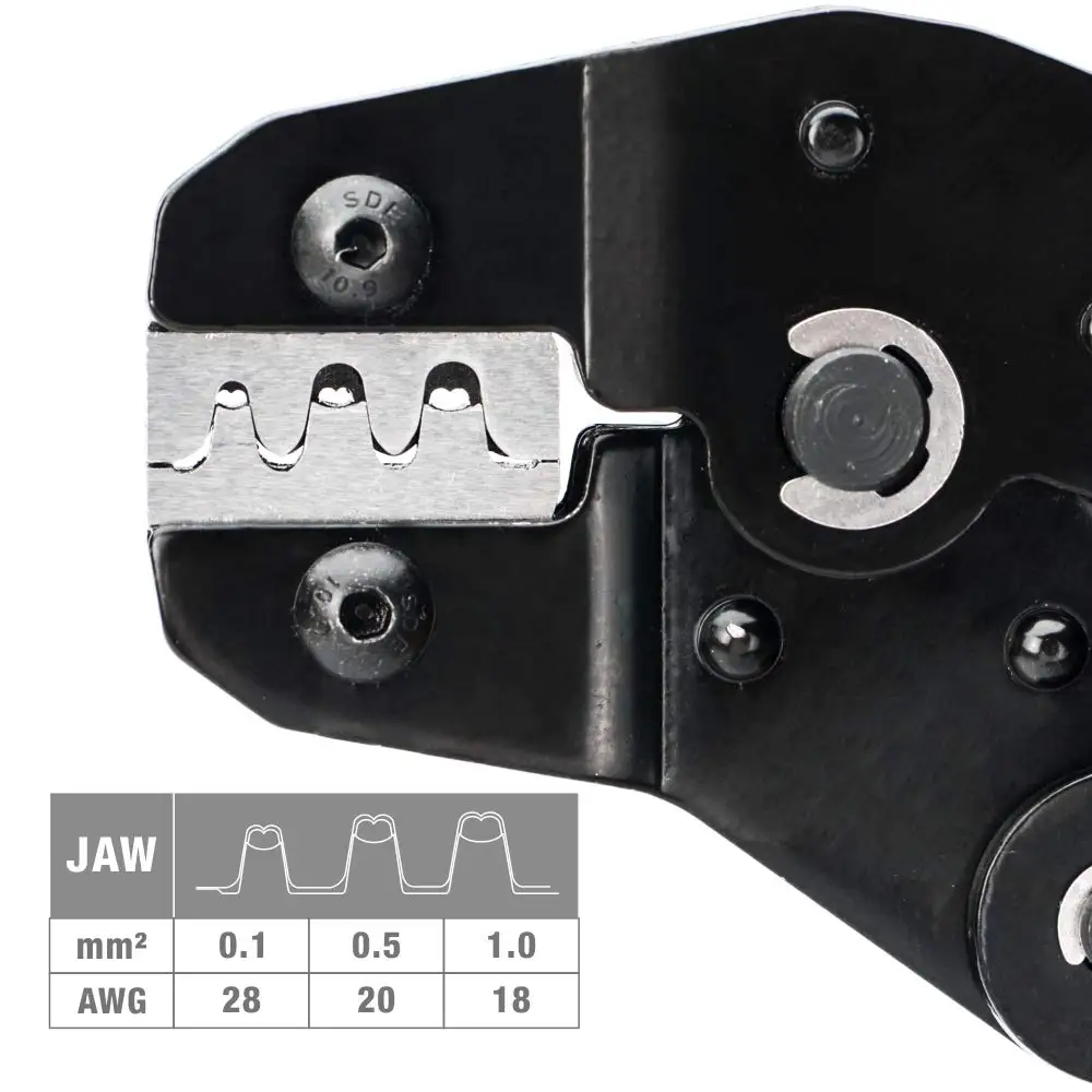 IWISS SN-025 F Crimp Dupont Terminal Crimp Tool AWG 28-18(0.1-1mm²) for  MINI-PV Connectors Molex KK 396 Micro Timer Connectors