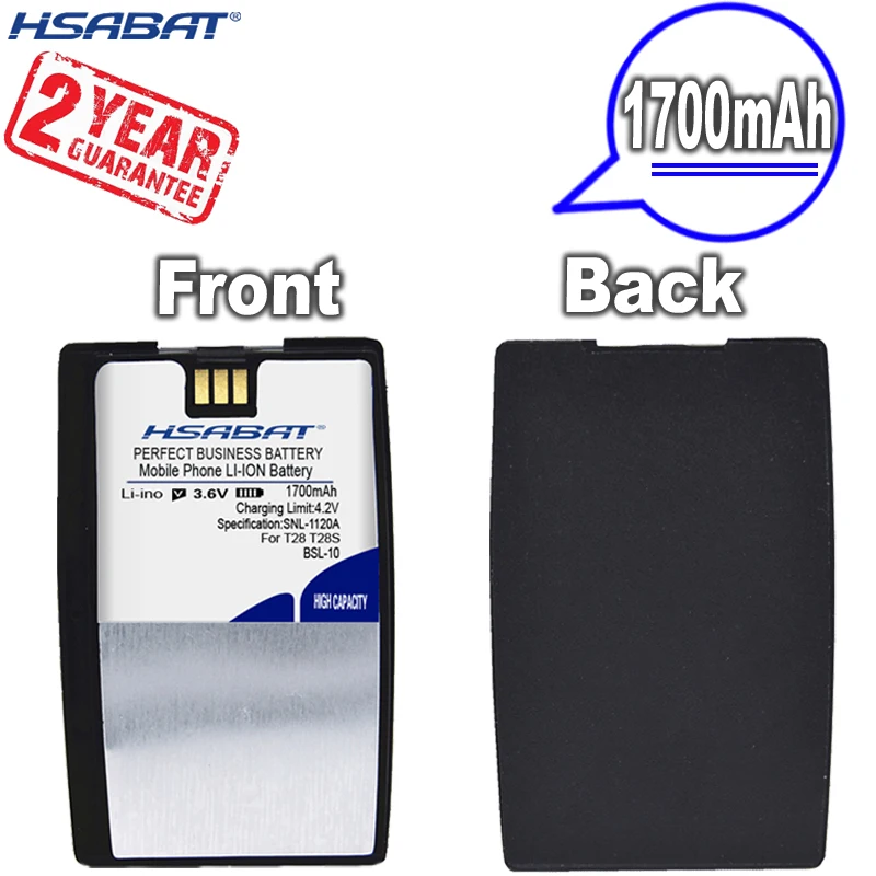 New Arrival [ HSABAT ] 1700mAh BSL10 BSL-10 Battery for Sony Ericsson T28 T28S T28SC T29 T39 T520 T320 R520 R320 BUS-11