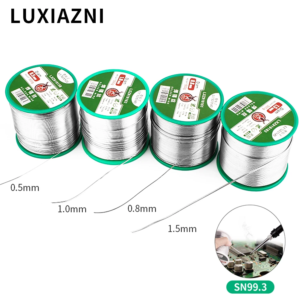 LUXIANZI 500g Lead-free Weld Solder Wire with Rosin Core For Soldering Stations Welding tin Repair Tool 63/37 Lead Tin Flux