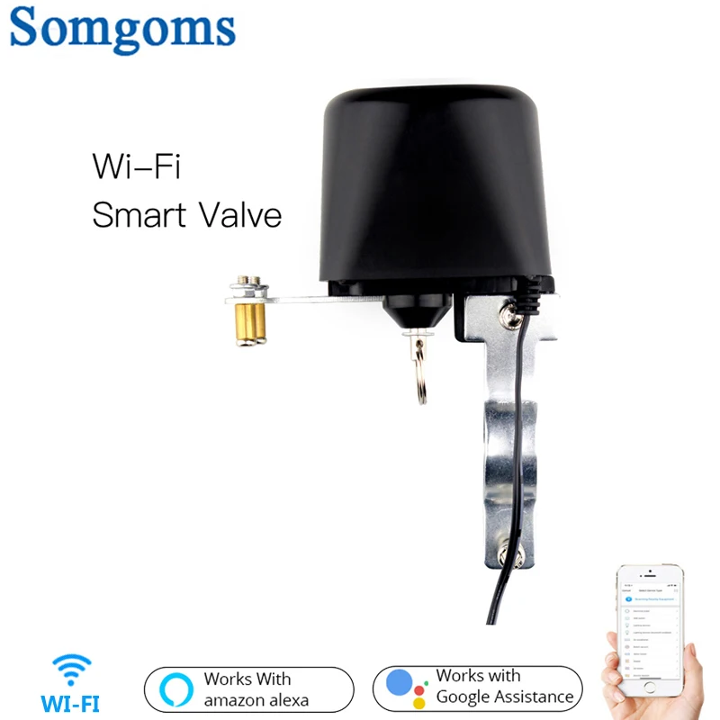 

Wifi Smart Valve Home Automation System Valve Control for Gas Or Water Voice Control Work With Alexa Echo Google Home