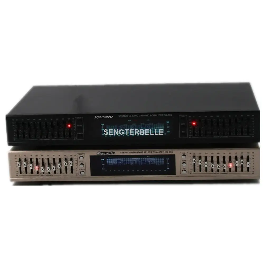 Equalizzatore Hifi EQ665 finito EQ Mixer bilanciato doppio preamplificatore di tono Stereo a 10 segmenti