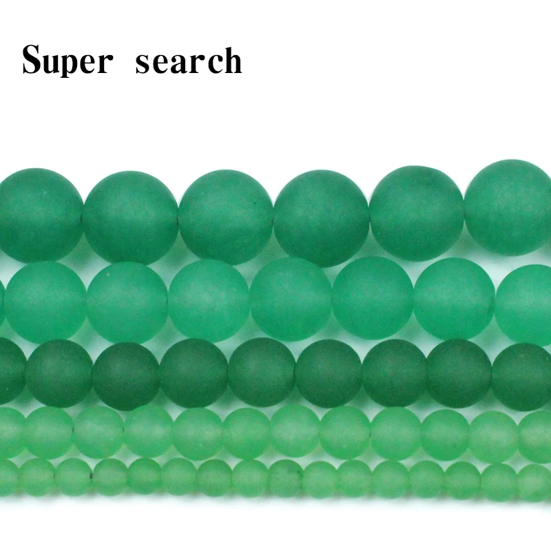 Factory price Natural Matte Stone Green Aventurine Round Loose Beads Strand4 6 8 10 12 MM Pick Size For Jewelry Making