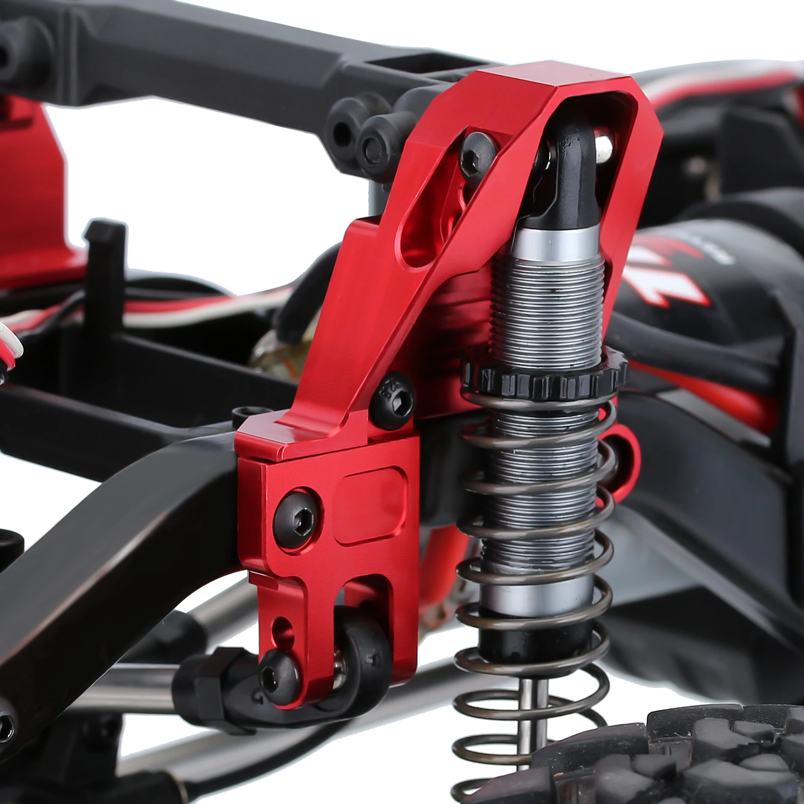 INJORA CNC in lega di alluminio anteriore e posteriore Shock Towers Mount per 1/10 RC Crawler TRX4 TRX-4 8216 parte di aggiornamento