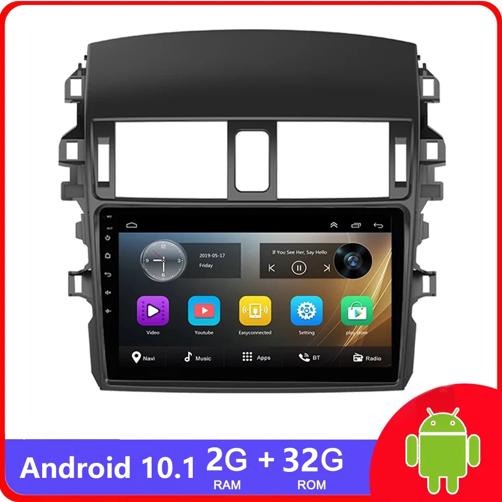 

2Din android dvd 10.1 Car Radio Multimedia Video Players For Toyota Corolla E140/150 2006 2007 2008 2009 2010 2011 2012 - 2013