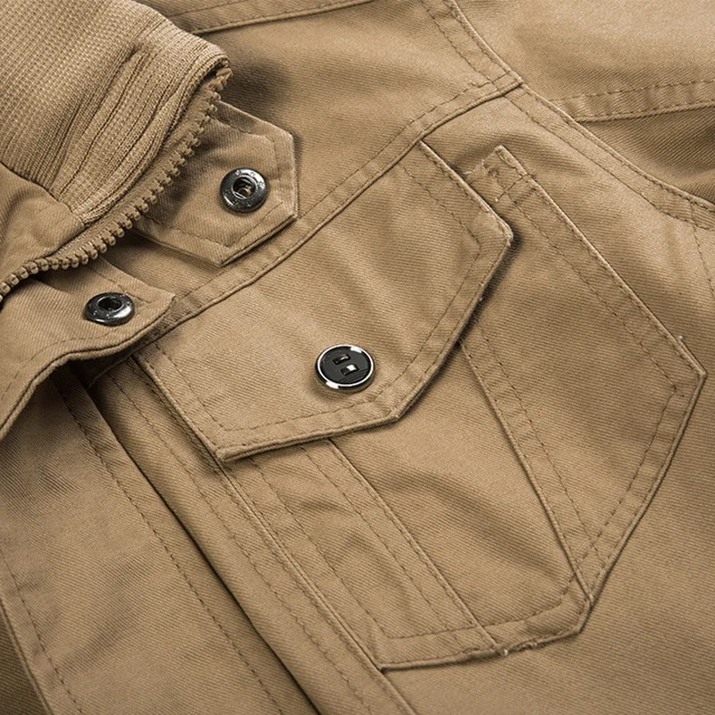 Nowe męskie kurtki wojskowe MA-1 Style kurtki wojskowe męskie ubrania marki męskie Bomber Jeans kurtki Plus rozmiar M-6XL Streetwear bawełna — zdjęcie 6