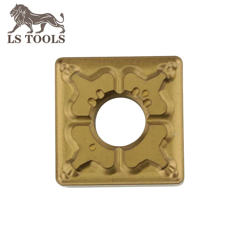 

LS TOOLS External Turning Tools Square Shape CNC Carbide Inserts Lathe Insert Blade SNMG120404 TM SNMG120408 for Metal Steel