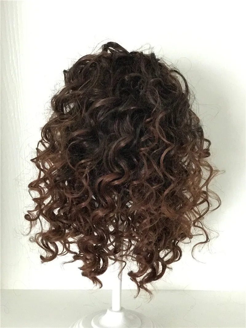 Fashion Curly hair Wig for 22inch Silicone Reborn Baby Doll Long Curly hair for 48-55cm Reborn Doll DIY Doll Hair Wig