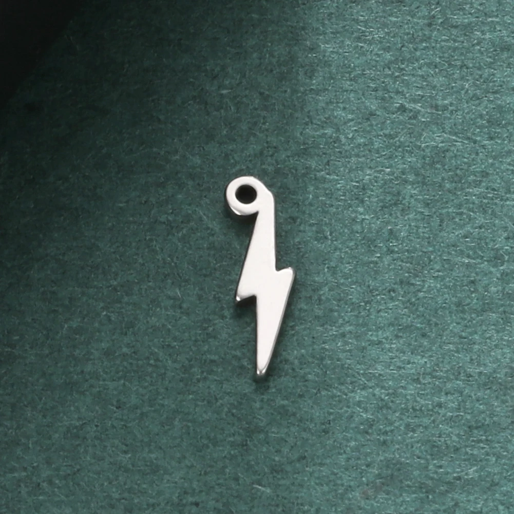 5 Stück/Set Edelstahl-Anhänger für Schmuckherstellung, Mond, Stern, Lebensbaum, Blitz, DIY-Anhänger für Ohrringe, Halsketten, Armbänder – Detail 11