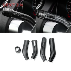 For Mercedes Benz Cla Glb Gla A B Class W177 W247 C118 X247 2020-2021 Gear Shift Lever Wiper Rod Cover Trim Chrome Carbon Style