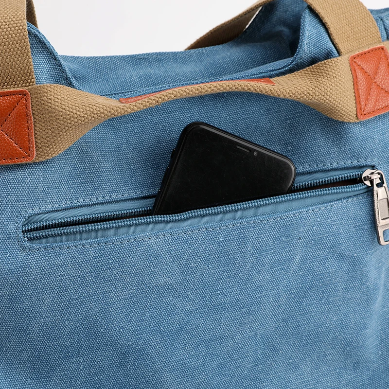 Leinwand Hobos Tasche Frauen Handtaschen weibliche Designer große Kapazität Freizeit Umhängetaschen für Reise wochen ende Outdoor Bolasas Farben – Detail 11
