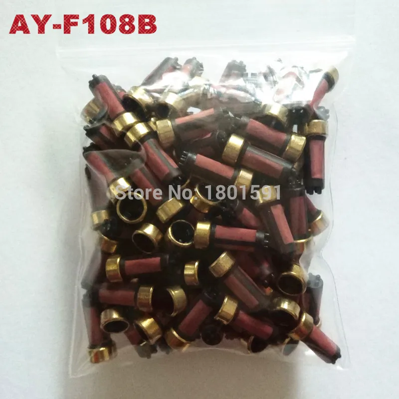 100unit/bag For BMW 0280150415 Fuel injector repair kit including fuel injector filter o-ring plastic washer pintle cap AY-RK004