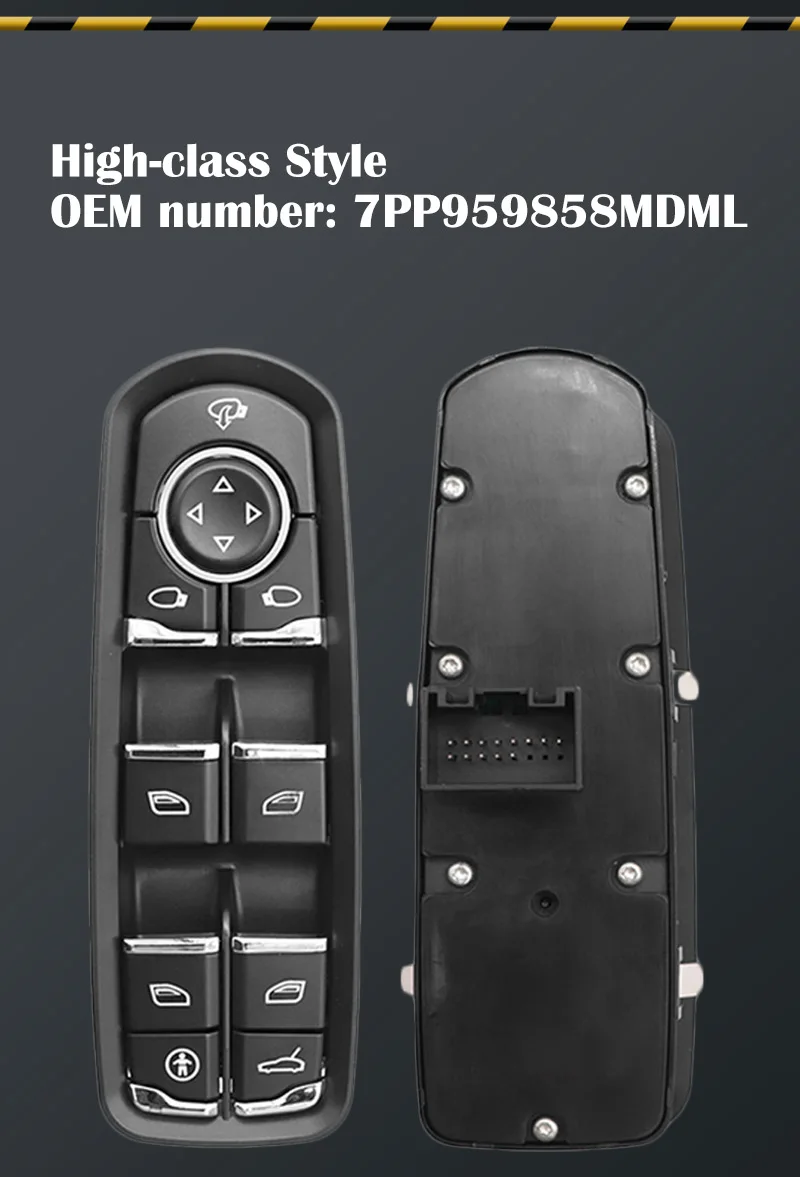 7 pp959858aedml 7 pp959858rdml 7 pp959858mdml Schalter für Fensterheber vorne links für Porsche Cayenne Macan Panamera 2006-2011 – Detail 7