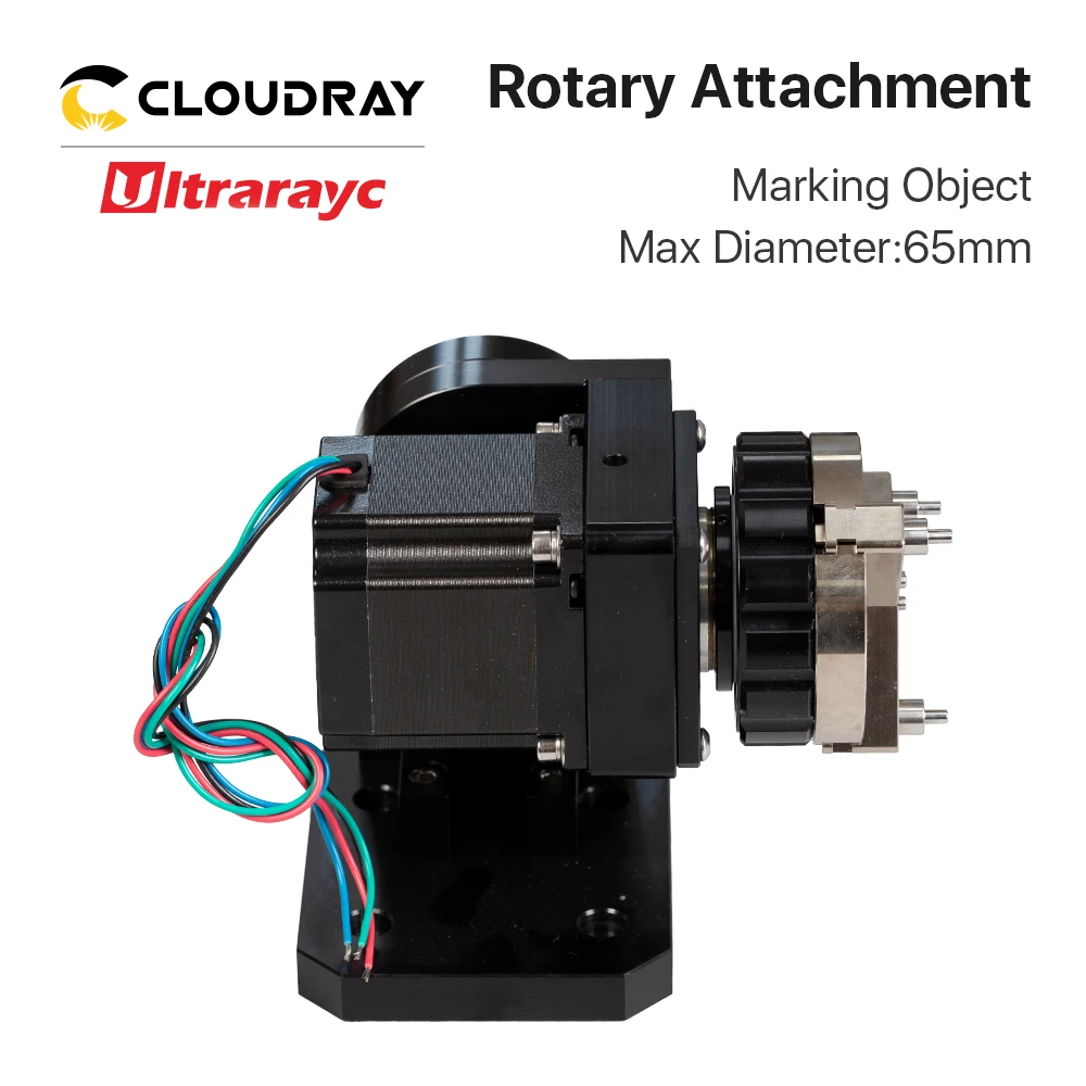 Imagem -04 - Ultrarayc Acessório Rotativo com Chuck Fibra Laser Marcação Máquina de Gravura Copa e Anel Carta Faça Você Mesmo Diâmetro Max 65 Milímetros