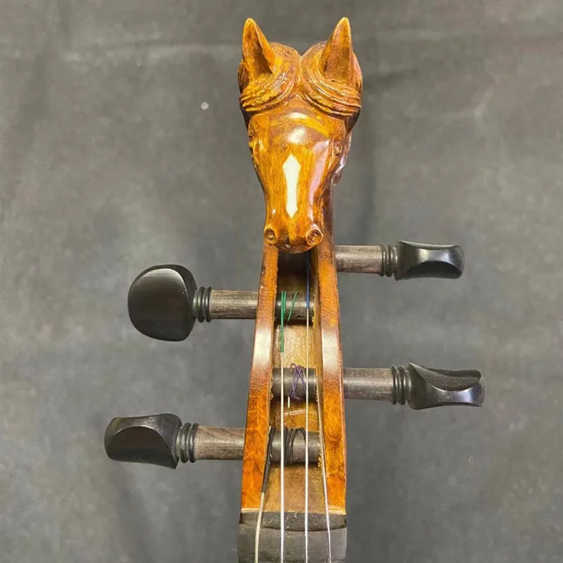 Strad style SONG Maestro 4/4 violin,carving Horse head ,powerful sound