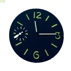 34.5mm Orange/Green/White Optional Green Luminous Watch Dial With Watch Hands For ETA 6497/ST3600 Movement