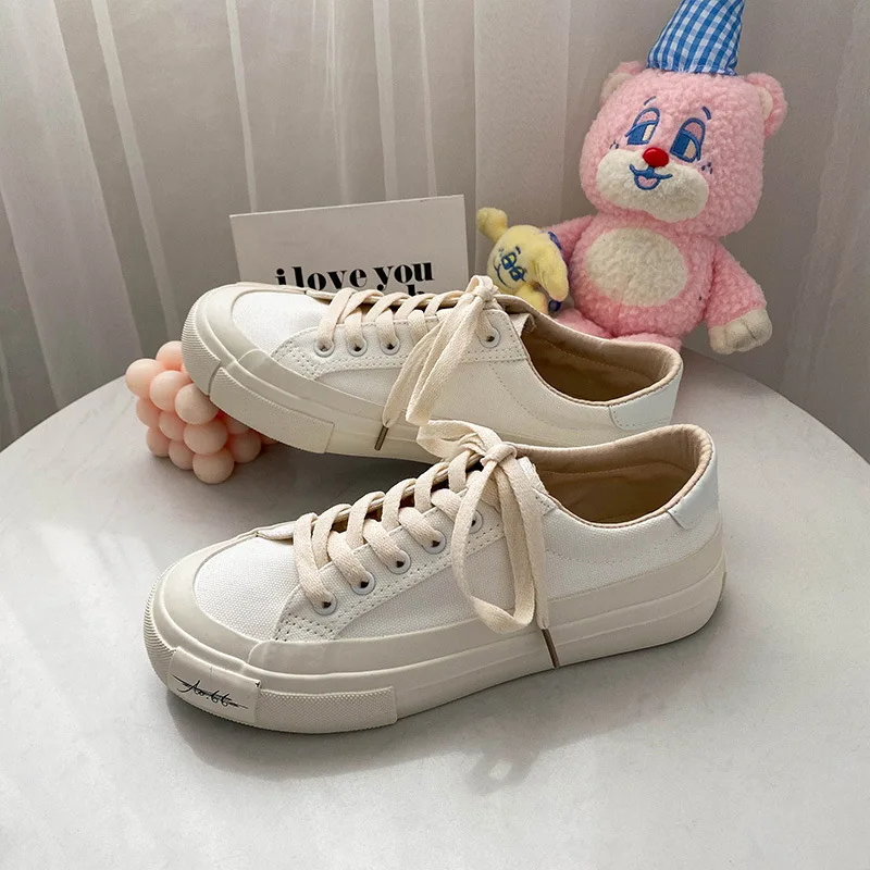 Classics Brand Women Canvas Shoes Fashion Sneakers Woman Shoes New Lace-Up High Quality Platform Shoes Ladies Vulcanize Shoes