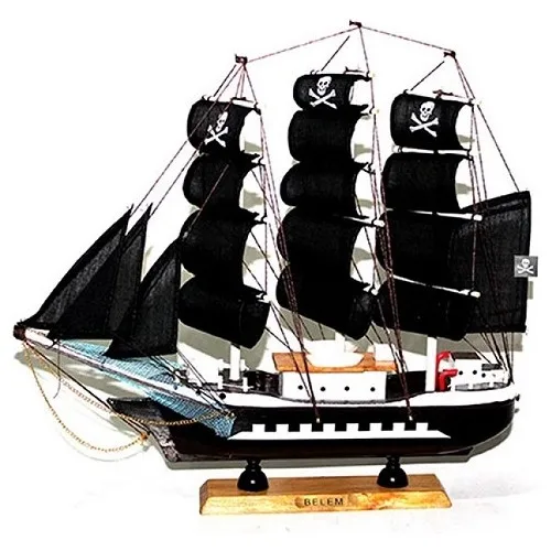 Alsepete MALL Wooden Pirate Ship Scale Model