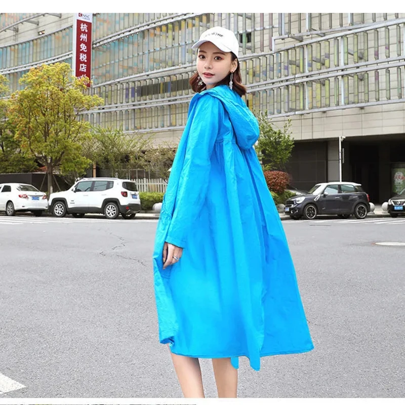 Ropa de protección solar para mujer, cortavientos con capucha de Súper Hada de verano 2025, longitud media, antiultravioleta, nueva chaqueta femenina L414