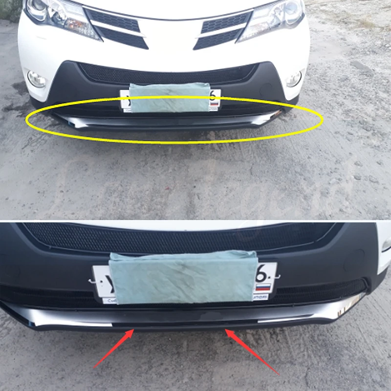 Garniture de calandre avant en acier inoxydable pour Toyota RAV4, style de voiture, grilles de course, haute qualité, 2013, 2014, 2015